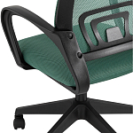 Офисное кресло с основанием из черного пластика Desk chairs Green варинант исполнения - 7 | Loft Concept в Липецке