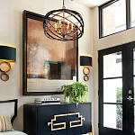 Люстра черная из эллиптических элементов Overlapping Orbits варинант исполнения - 2 | Loft Concept в Липецке