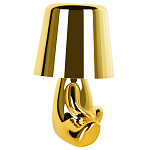 Настольная лампа фигурная золотого цвета с гладким абажуром Высота 16 см Sophia варинант исполнения - 6 | Loft Concept в Липецке