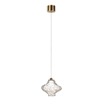 Подвесной светильник с плафоном из фактурного прозрачного стекла Light Ensemble варинант исполнения - 3 | Loft Concept в Липецке