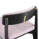 Барный стул из массива ясеня с обивкой из рогожки Elegant Ash Shape варинант исполнения - 5 | Loft Concept в Липецке