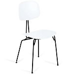 Стул на металлических ножках Travis Chair White варинант исполнения - 1 | Loft Concept в Липецке