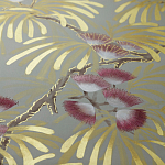 Обои ручная роспись Silk Tree Colourway SC-80 on Pale Grey dyed silk варинант исполнения - 2 | Loft Concept в Липецке