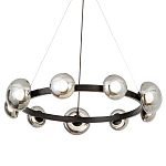 Светодиодная кольцевая люстра IONA Сhandelier black варинант исполнения - 1 | Loft Concept в Липецке