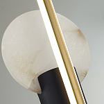 Бра с круглым плафоном из алебастра и бронзовой декоративной стрекозой 65 Alaris  варинант исполнения - 6 | Loft Concept в Липецке