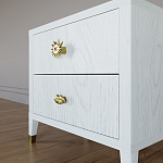 Тумба прикроватная с двумя ящиками Elsa Dreams White варинант исполнения - 3 | Loft Concept в Липецке