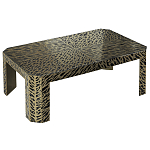 Дизайнерский кофейный стол с рисунком леопард Neytiri Beige Leopard варинант исполнения - 1 | Loft Concept в Липецке