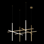 Люстра с 6-ю цилиндрическими плафонами на тонких тросах Trumpet tube варинант исполнения - 3 | Loft Concept в Липецке