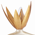 Торшер с 3-мя плафонами в виде цветов Golden Bird of Paradise варинант исполнения - 1 | Loft Concept в Липецке