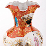 Ваза красного цвета с рисунком Chinoiserie Ceramics варинант исполнения - 1 | Loft Concept в Липецке