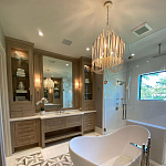 Люстра белая с несколькими ярусами деревянных палочек Bright Wooden Chandelier варинант исполнения - 8 | Loft Concept в Липецке