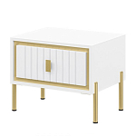 Тумба прикроватная белая с ящиком Antique Order варинант исполнения - 1 | Loft Concept в Липецке