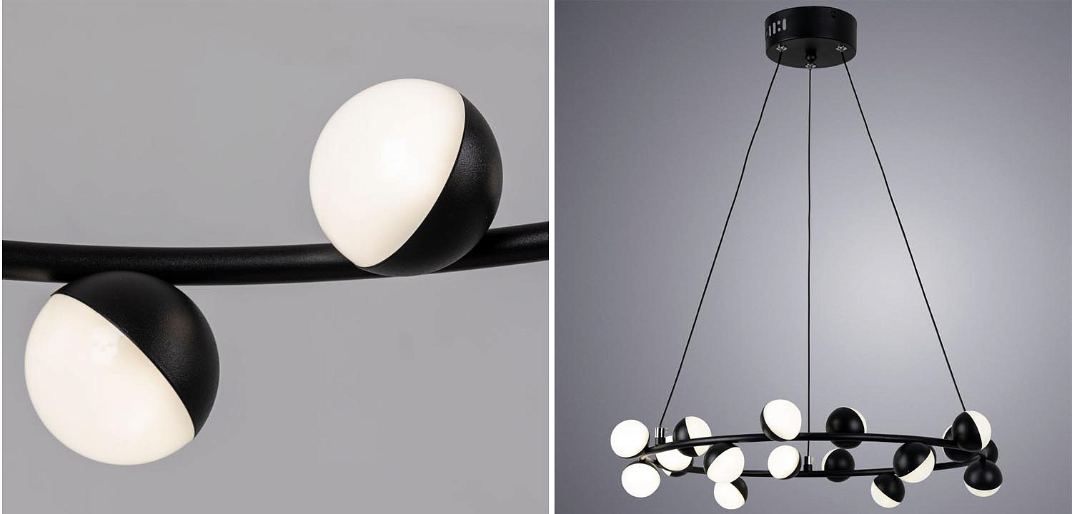 Люстра Vilelme Chandelier black 50 Люстра Vilelme Chandelier black 50 - Loft-Concept в Липецке