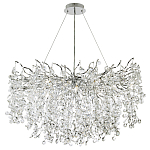 Люстра с хрустальными подвесками на металлических ветках Fairytree Light Silver Chandelier 18 варинант исполнения - 2 | Loft Concept в Липецке