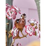 Ваза с птицами и цветами из фарфора с бронзовыми элементами Garden of Eden варинант исполнения - 7 | Loft Concept в Липецке