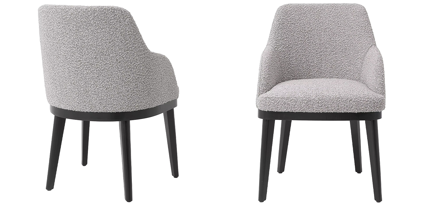 Стул Eichholtz Dining Chair Costa Boucle Grey Стул Eichholtz Dining Chair Costa Boucle Grey - Loft-Concept в Липецке