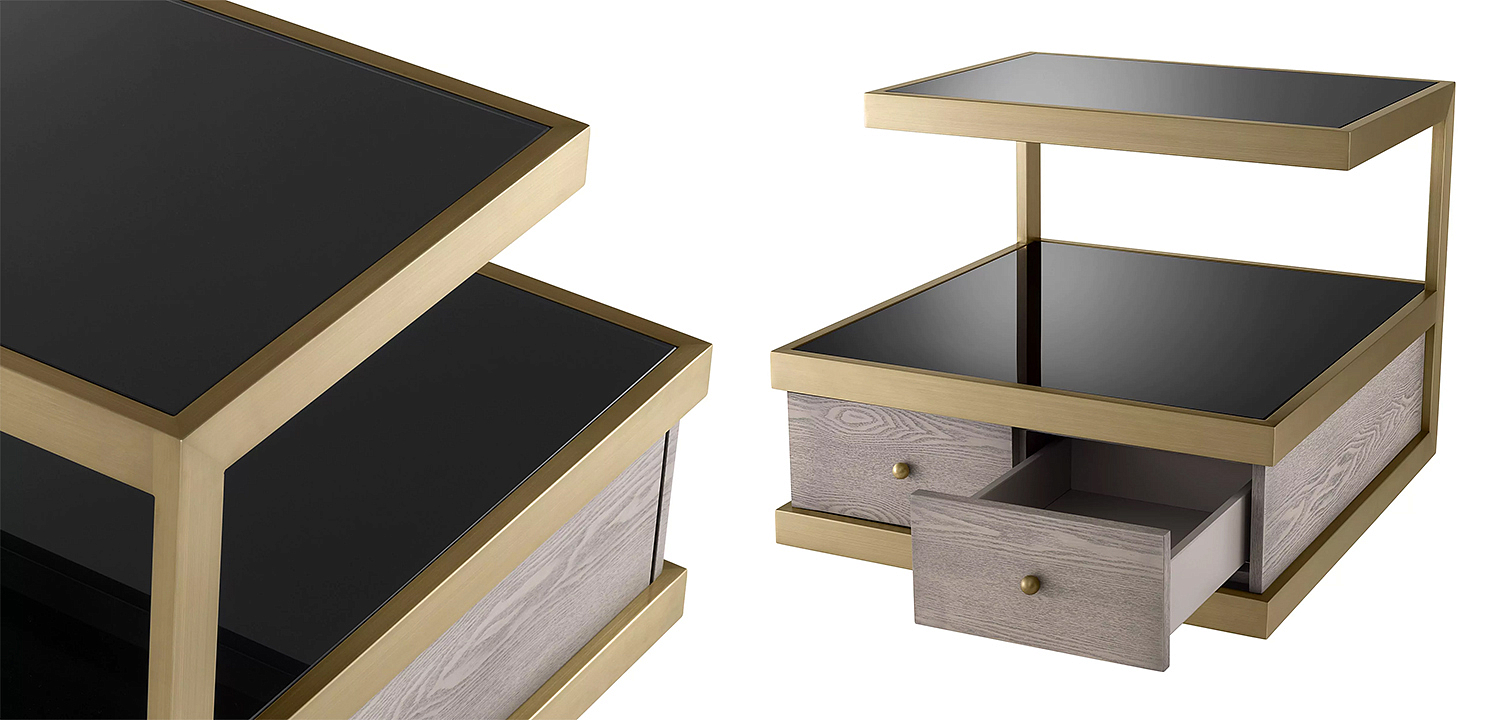 Приставной стол Eichholtz Side Table Kuboa Приставной стол Eichholtz Side Table Kuboa - Loft-Concept в Липецке