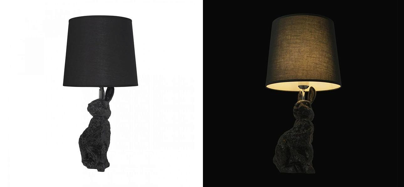 Настольная лампа Черный заяц Moooi Black Rabbit Настольная лампа Черный заяц Moooi Black Rabbit - Loft-Concept в Липецке
