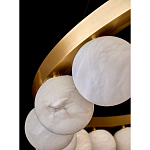 Люстра круглая с сферическими плафонами из натурального камня Phased Spheres варинант исполнения - 3 | Loft Concept в Липецке