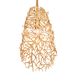 Подвесной светильник золотой в виде кораллов Coral Decor варинант исполнения - 2 | Loft Concept в Липецке