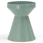 Приставной стол из керамики Manufacto Gray-green варинант исполнения - 1 | Loft Concept в Липецке