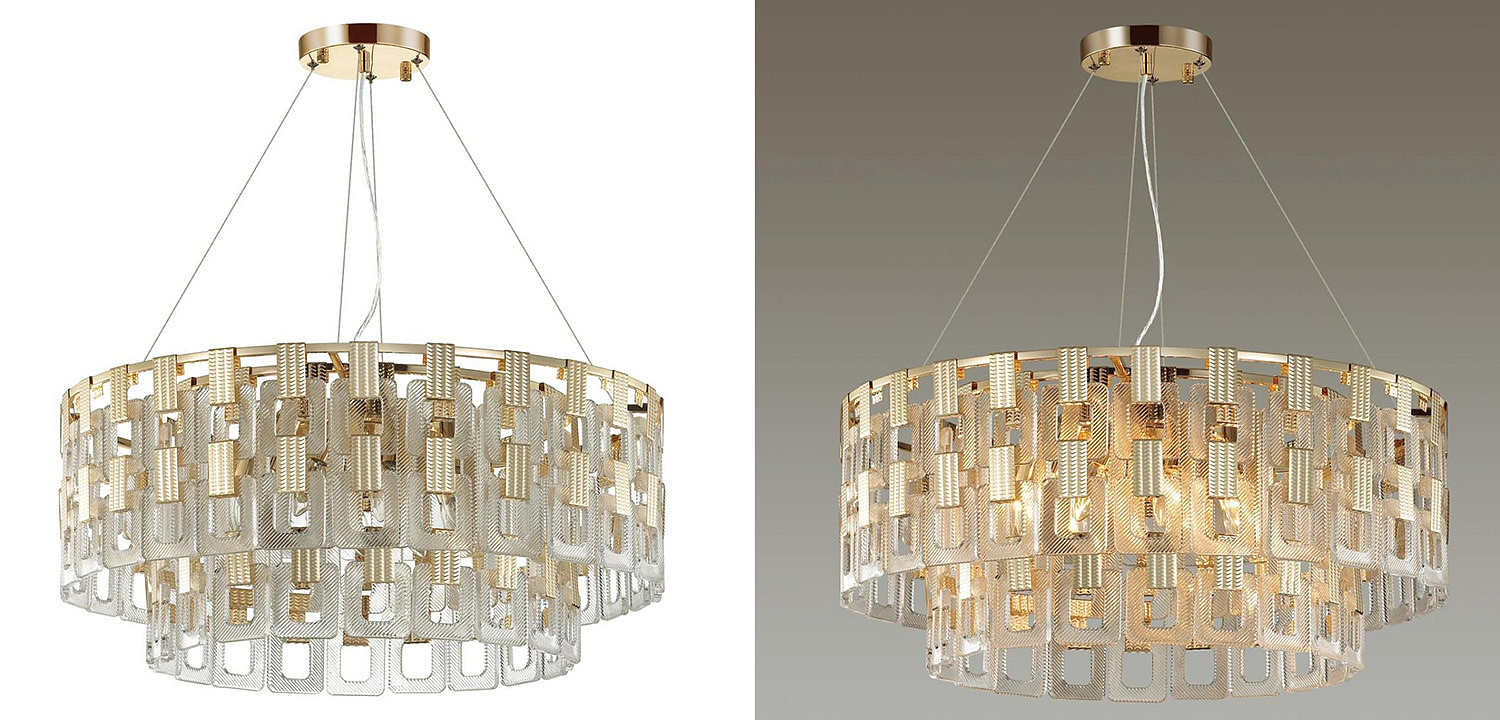 Люстра Ribbed Elements Pendant Round 67 Люстра Ribbed Elements Pendant Round 67 - Loft-Concept в Липецке