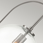 Подвесной светильник с прозрачным плафоном в форме шара в арочной подвеске Hinkley варинант исполнения - 16 | Loft Concept в Липецке