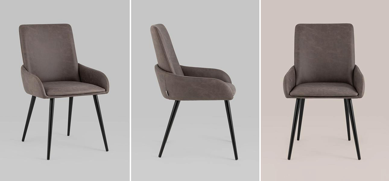 Стул Munchen Chair Коричневая Винтажная Экокожа Стул Munchen Chair Коричневая Винтажная Экокожа - Loft-Concept в Липецке