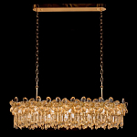 Люстра с декоративными элементами в виде крупных хрустальных цветов Palace Gardens варинант исполнения - 1 | Loft Concept в Липецке