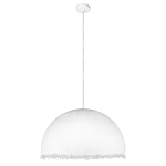 Подвесной светильник в форме купола белого цвета с ажурной бахромой Tactile Line варинант исполнения - 7 | Loft Concept в Липецке