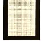 Светодиодное прямоугольное бра из металла черного цвета Lattice Lux варинант исполнения - 4 | Loft Concept в Липецке