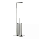 Держатель для туалетной бумаги с ершиком Chrome Bathroom Accessory варинант исполнения - 2 | Loft Concept в Липецке