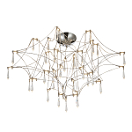 Потолочный светильник с тонким металлическим каркасом цвета хром Quasar варинант исполнения - 1 | Loft Concept в Липецке