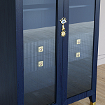 Дизайнерский шкаф витрина Elsa Dreams Blue с 4-мя ящиками варинант исполнения - 3 | Loft Concept в Липецке