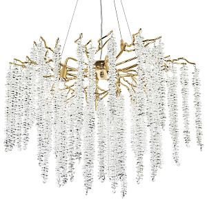 Люстра с декором в виде ветвей с хрустальными подвесками Fairytree Gold Crystal Chandelier 8