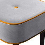 Квадратный мягкий пуф на черных ножках Winton Pouf Square варинант исполнения - 12 | Loft Concept в Липецке