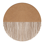 Бра круглое натуральная пробка с бахромой Natural Cork варинант исполнения - 1 | Loft Concept в Липецке