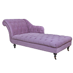 Кушетка фиолетовая с мягкой обивкой из велюра Michael Couch варинант исполнения - 1 | Loft Concept в Липецке