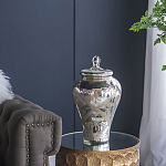 Ваза из стекла с крышкой и декоративными узорами Chinoiserie Ceramics варинант исполнения - 7 | Loft Concept в Липецке