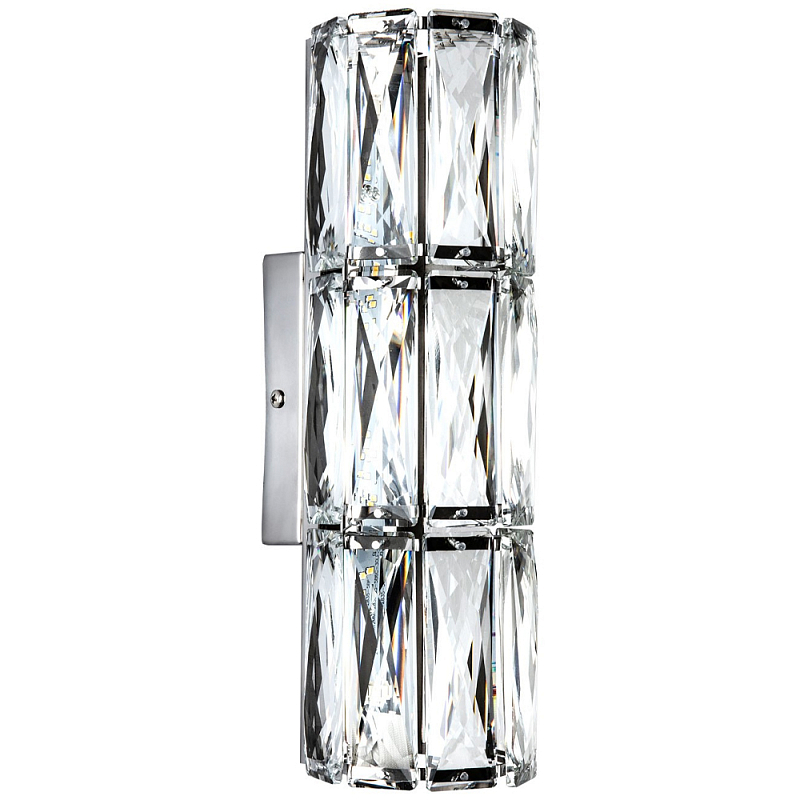 Хрустальное бра Marzia Crysral Chrome Wall Lamp Хром Прозрачное Стекло Хрустальное бра Marzia Crysral Chrome Wall Lamp Хром Прозрачное Стекло в Липецке | Loft Concept