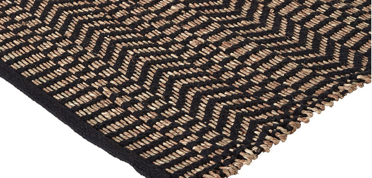 Ковер Zig Zag Carpet black Ковер Zig Zag Carpet black - Loft-Concept в Липецке