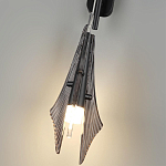 Бра черного цвета с плафоном из рельефного стекла Glass Pod варинант исполнения - 9 | Loft Concept в Липецке