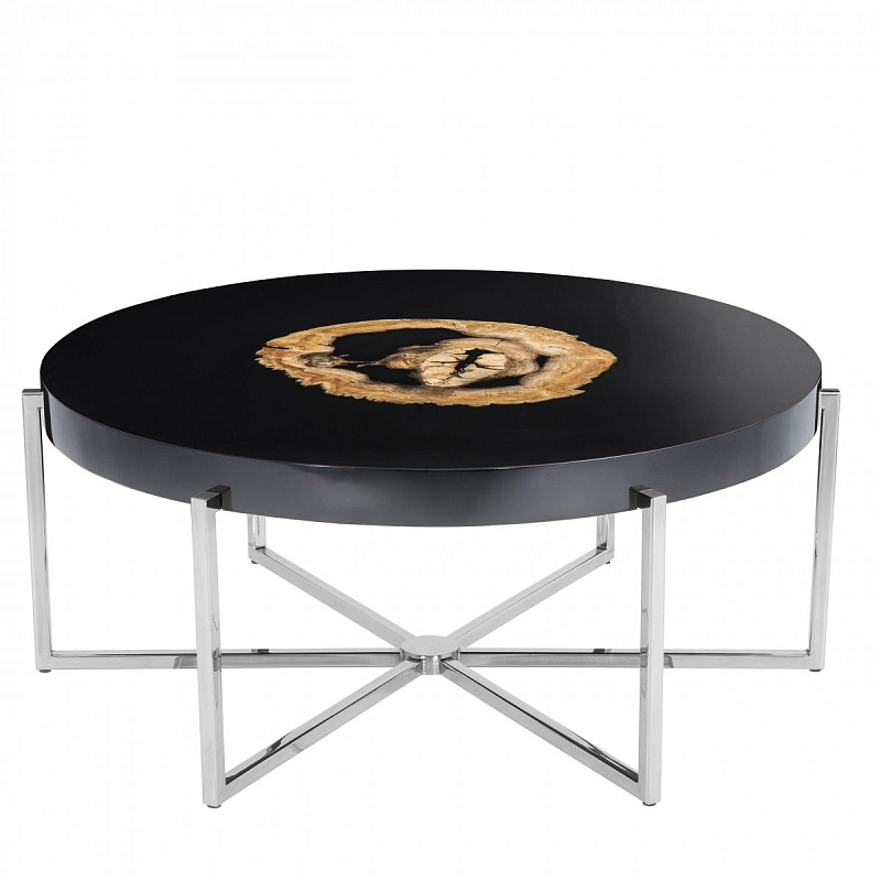 Журнальный стол Eichholtz Coffee Table Pompidou Черный Никель Журнальный стол Eichholtz Coffee Table Pompidou Черный Никель в Липецке | Loft Concept