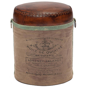 Пуф Vintage Buffalo Leather Pouf