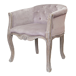 Кресло низкое в стиле прованс Розовый Велюр Louis French Armchair  варинант исполнения - 3 | Loft Concept в Липецке