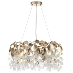 Люстра с декоративными подвесками из прозрачного стекла в форме монеток FAIRYTREE Light варинант исполнения - 6 | Loft Concept в Липецке