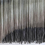 Пейзаж из нитей Макраме Wall decor Black and White Landscape варинант исполнения - 4 | Loft Concept в Липецке