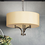 Люстра подвесная с цилиндрическим абажуром кремового цвета Natural Concepts варинант исполнения - 3 | Loft Concept в Липецке