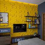 Гипсовая 3D Панель M-41 A, B варинант исполнения - 3 | Loft Concept в Липецке