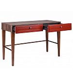 Стол письменный из массива бука с 2-мя ящиками красный Wenge Light варинант исполнения - 3 | Loft Concept в Липецке